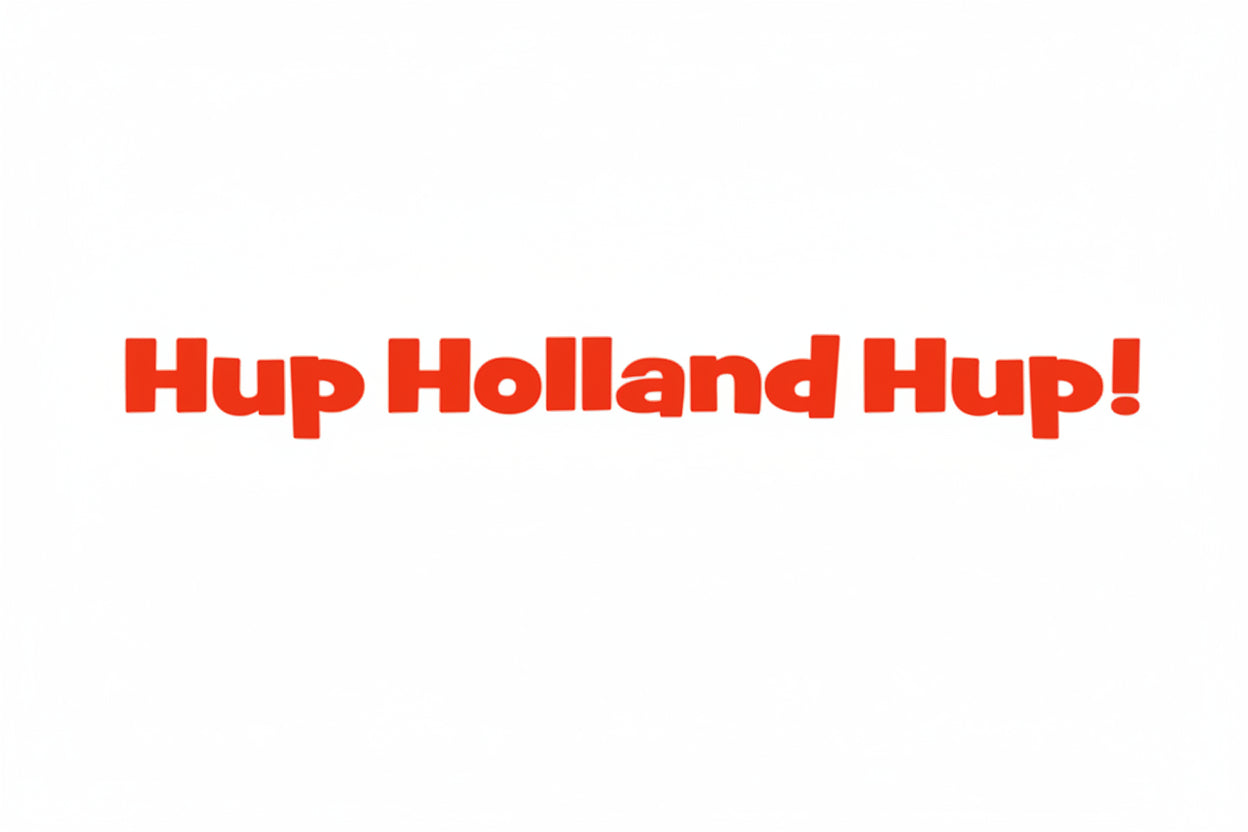 Sticker - Hup Holland Hup - Oranje